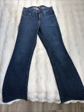 Levi's Dark Blue Flare Wide-Leg Jeans